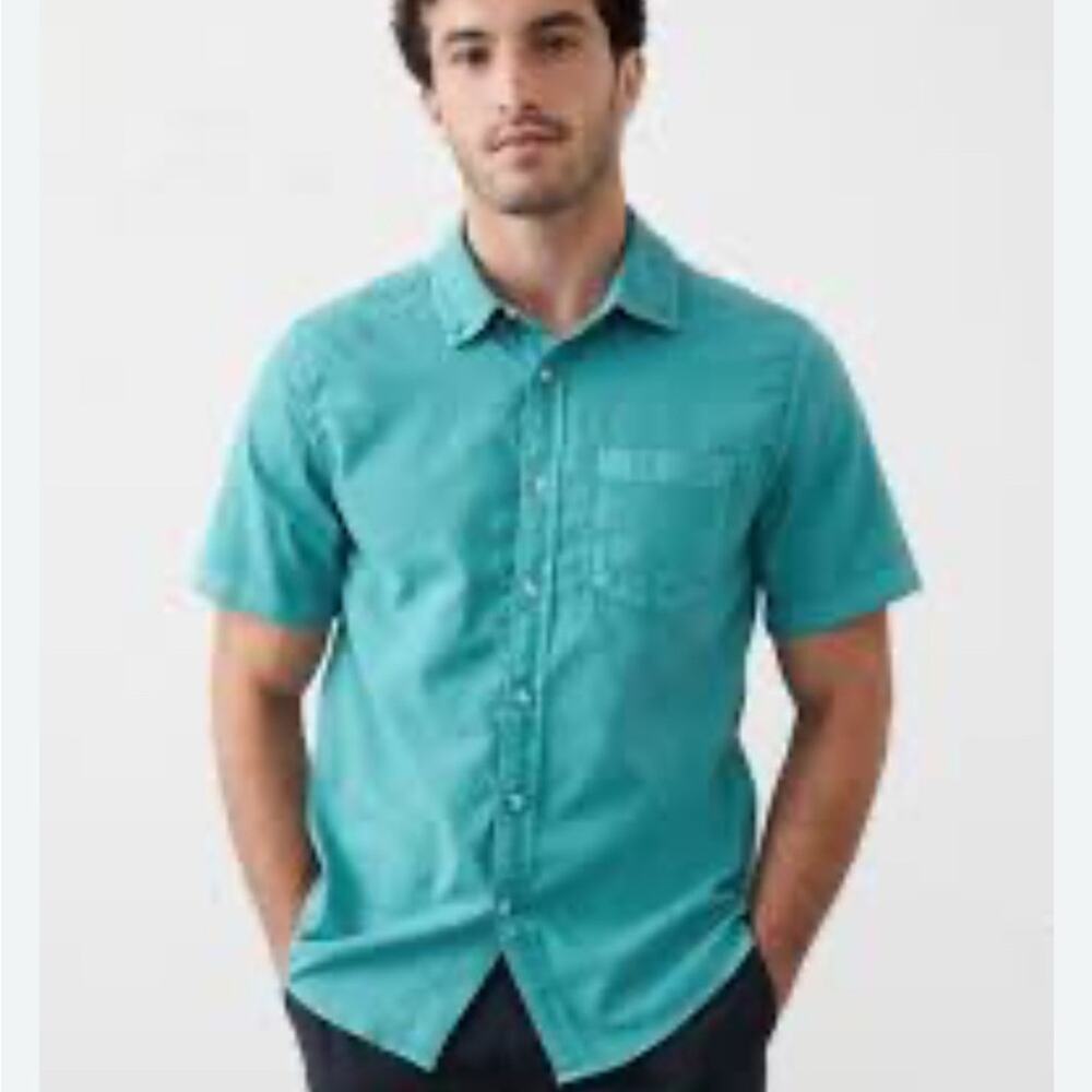 Banana Republic Teal Button-Down Collared Shirt | Size M | NWT Classic Preppy